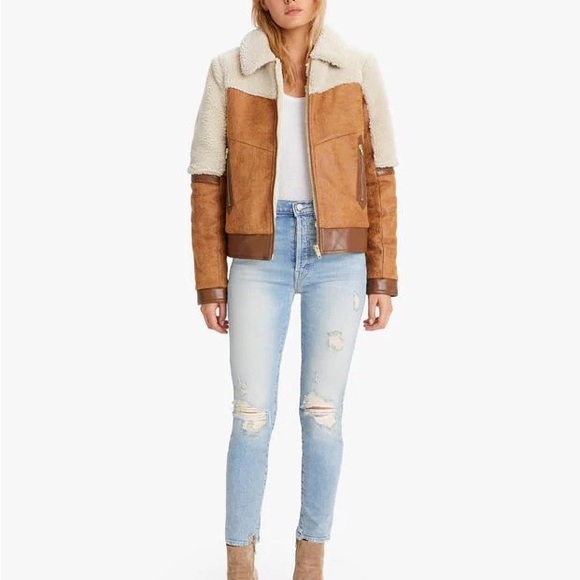 Mother Faux Fur & Vegan Leather The Trapper Keeper Jacket in Fair Weather - Picture 6 of 16